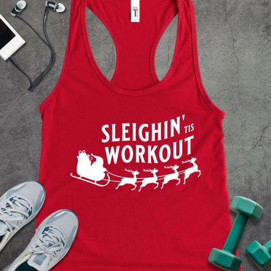 Tank Top Solid Red / XS Sleighin Workout Tank