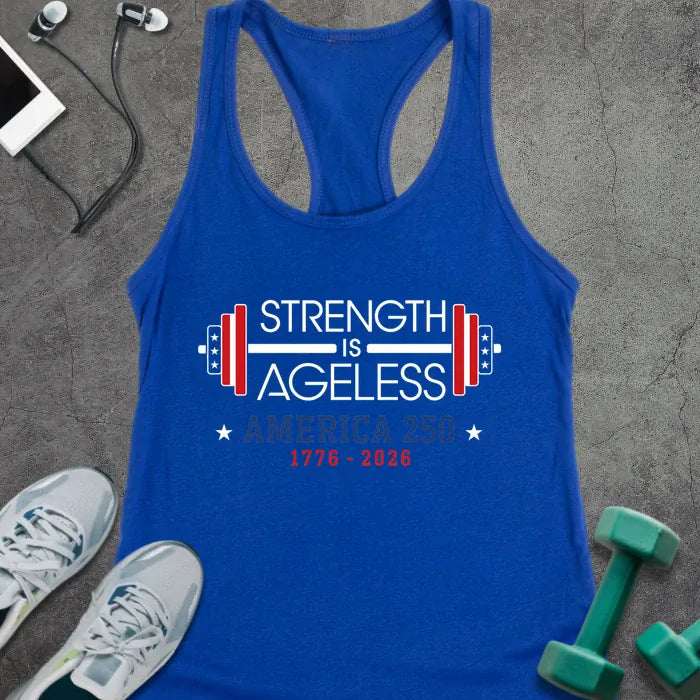 Tank Top Solid Royal / XS America Ageless