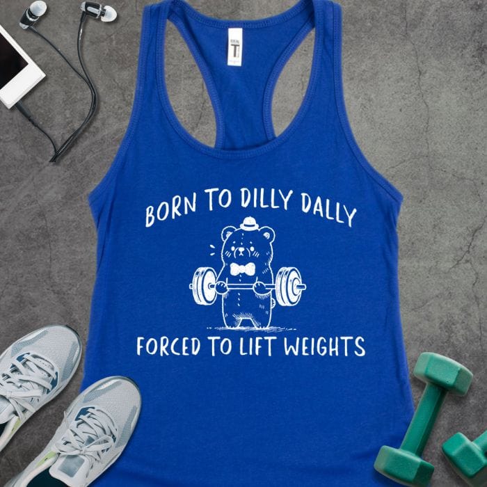 Tank Top Solid Royal / XS Born to Lift Weight Tank