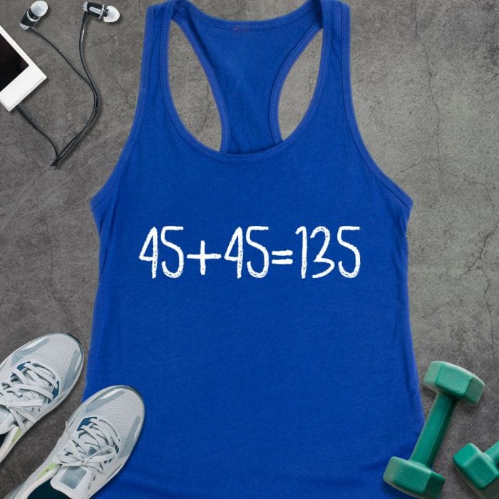 Tank Top Solid Royal / XS Gym Math Tank