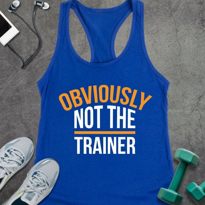 Tank Top Solid Royal / XS Not The Trainer Tank