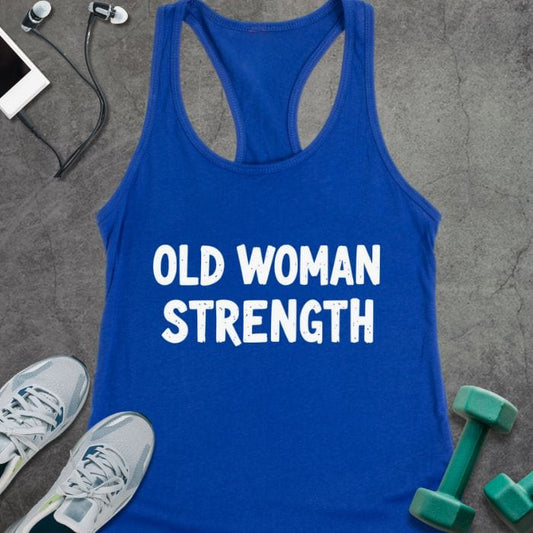 Tank Top Solid Royal / XS Old Woman Strength Tank