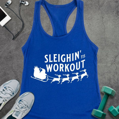 Tank Top Solid Royal / XS Sleighin Workout Tank