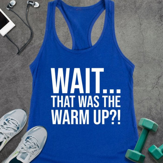 Tank Top Solid Royal / XS Wait Warm Up Tank