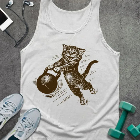 Tank Top White / XS Cat Swing Tank