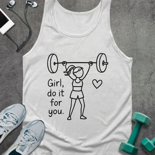 Tank Top White / XS Girl Do it Tank