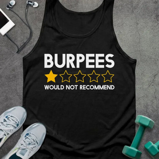 Tank Top XS / Black Burpees Review Tank