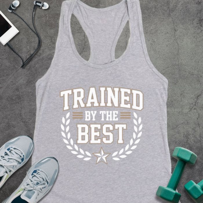 Tank Top XS / Heather Grey Trained By The Best Tank