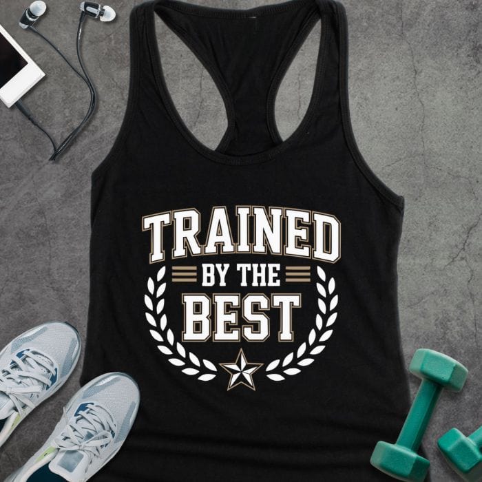 Tank Top XS / Solid Black Trained By The Best Tank