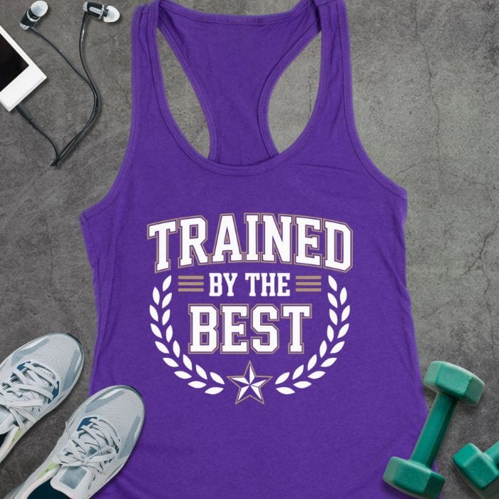 Tank Top XS / Solid Purple Rush Trained By The Best Tank