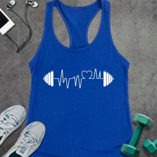 Tank Top XS / Solid Royal Barbell Hearbeat Tank